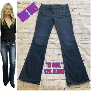 Y2K Blue Cult Flare Jeans – Phantom Wash – Tagged Size 31